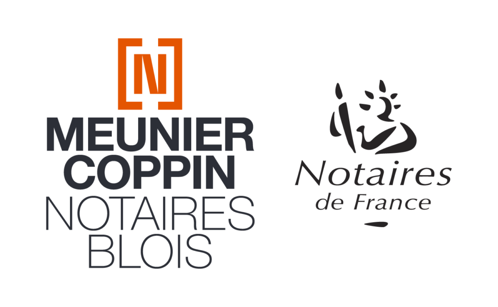 Logo office Notarial Meunier Coppin associé au logo officiel Notaires de France