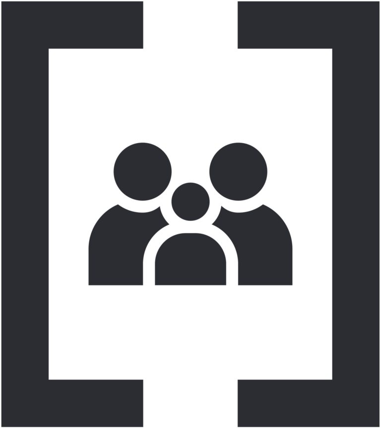 pictogramme droit de la famille gris
