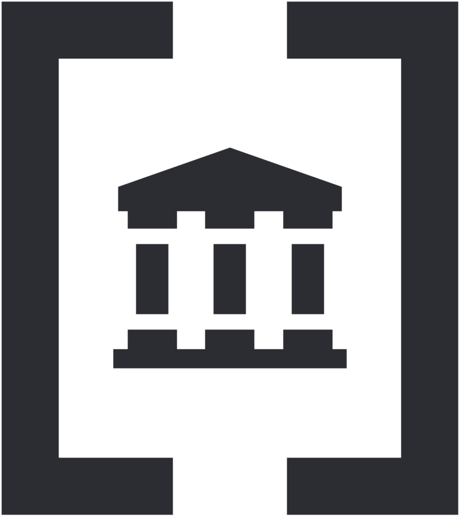 pictogramme gestion de patrimoine gris